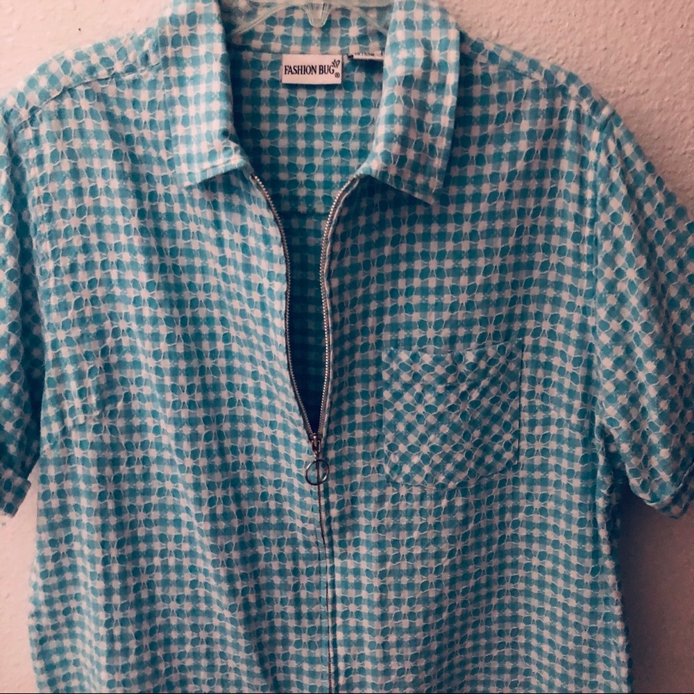 FASHION BUG PLUS SIZE ZIP UP BLOUSE SIZE 18/20 - Picture 4 of 6